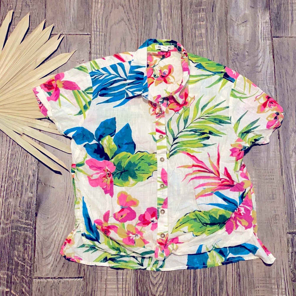 Billabong Hawaiian shirt size S